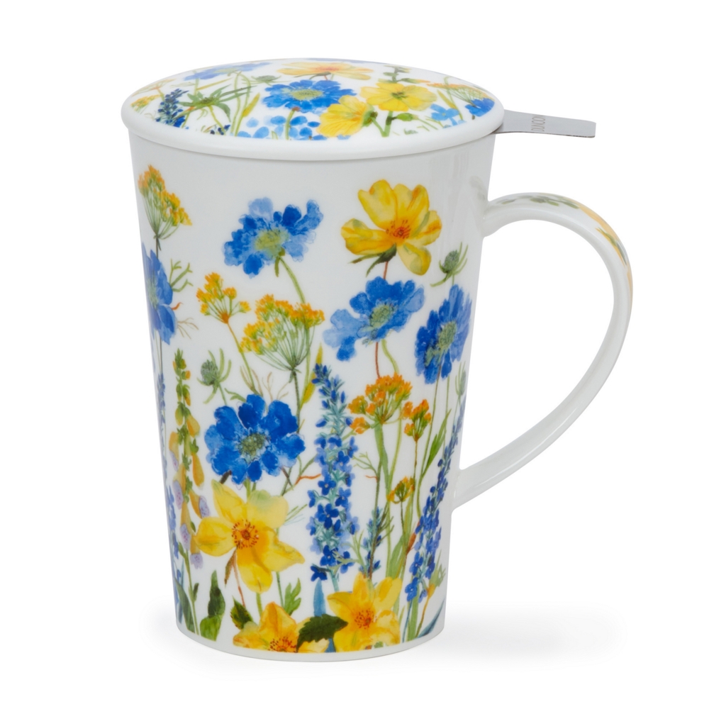 Shetland COTTAGE BORDER BLUE with infuser 0,44L - Dunoon