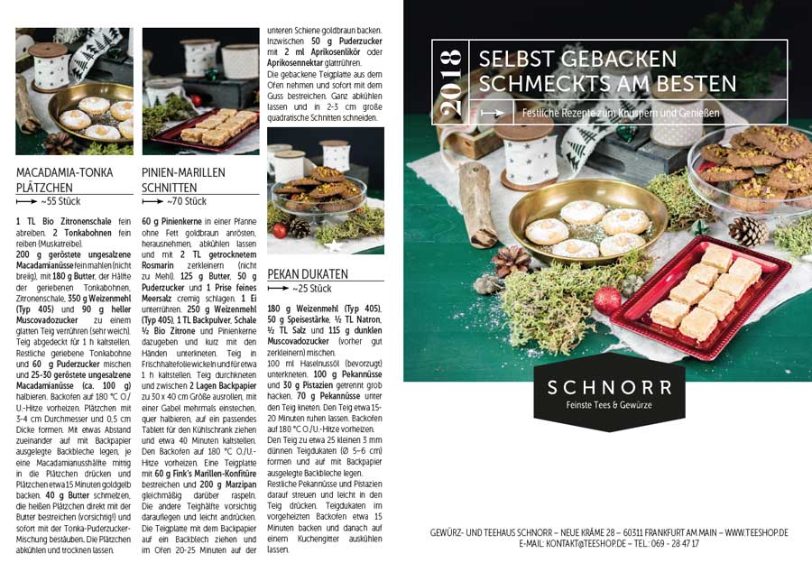 2018 Schnorrs Weihnachtsrezepte