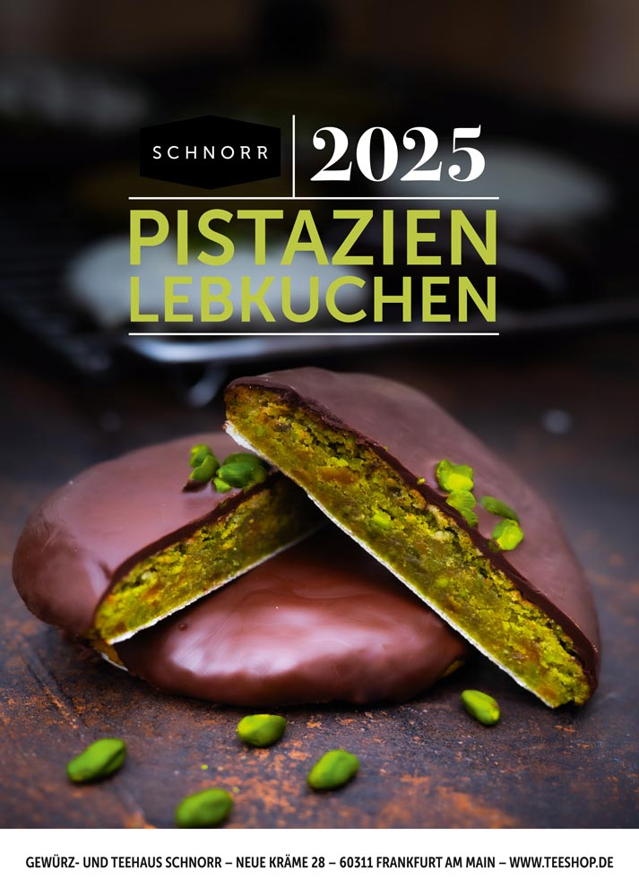 2025 Pistazien-Lebkuchen Rezeptpostkarte