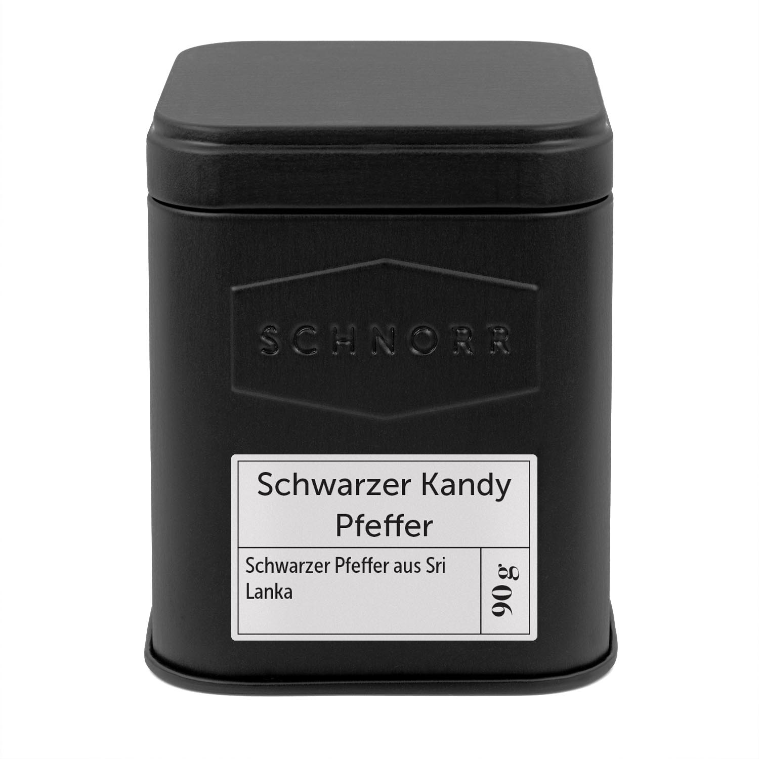 Schwarzer Kandy Pfeffer Dose