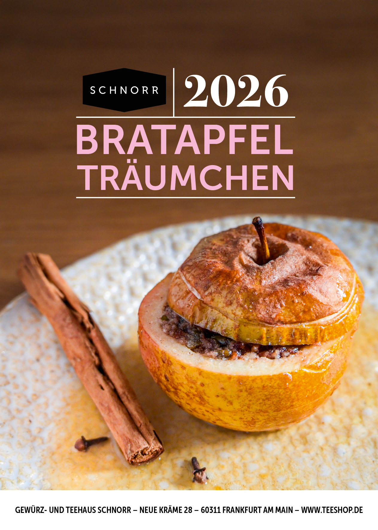 2026 Bratapfel-Träumchen Rezeptpostkarte