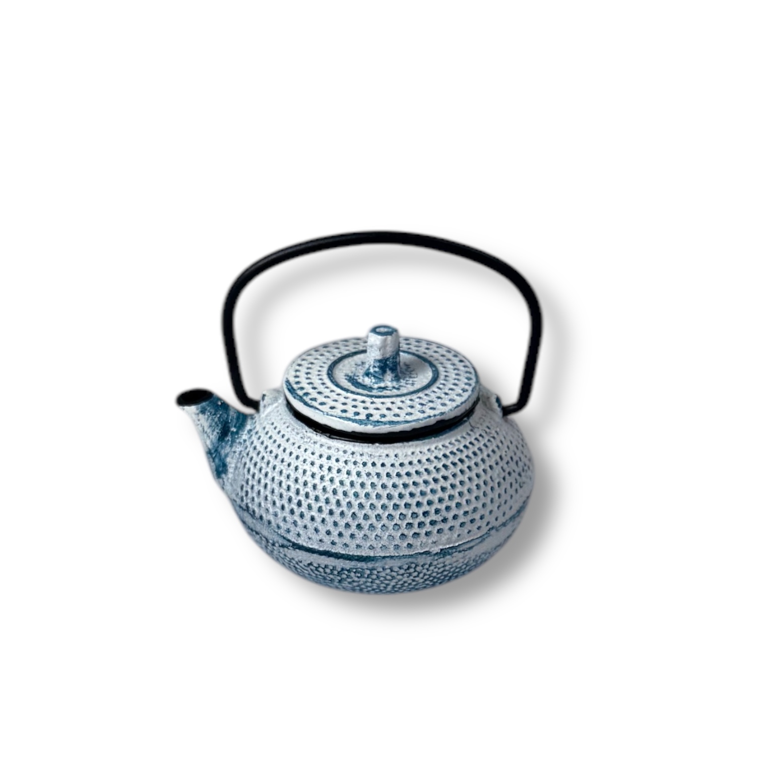 *Arare mini 0.06l Teekanne Gusseisen white-blue