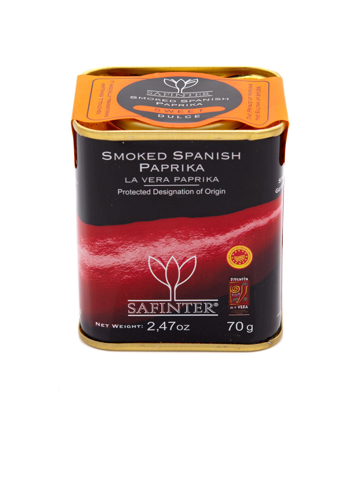 Smoked-Spanish-Paprika-Sweet-La-Vera-Paprika-Dulce-Safinter Pimenton de la Verra Dose, dulce - Geräuchertes Paprikapulver mild g.U.