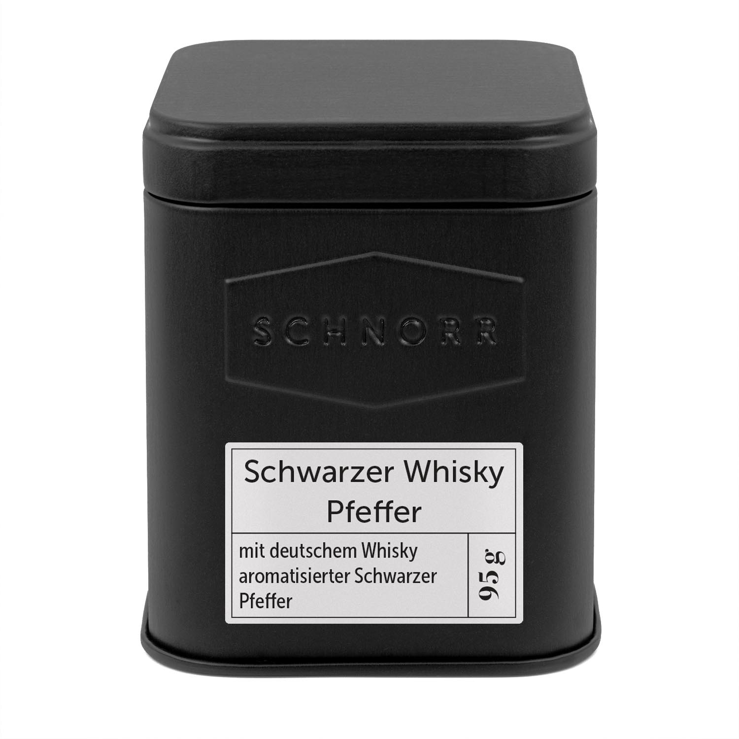 Schwarzer Whisky Pfeffer Dose