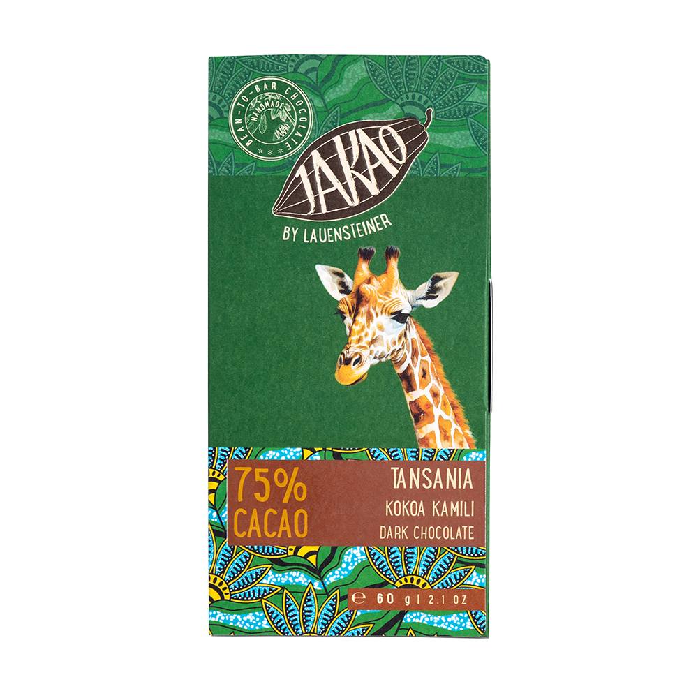Bio Tansania 75% Bean to bar Dunkle Schokolade - JAKAO