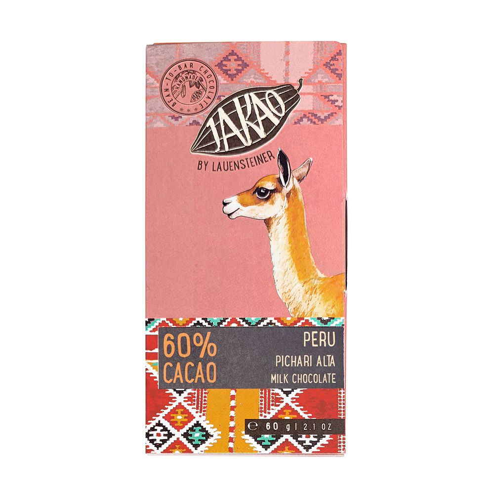 Bio Peru 60% Bean to bar Vollmilch-Schokolade - JAKAO