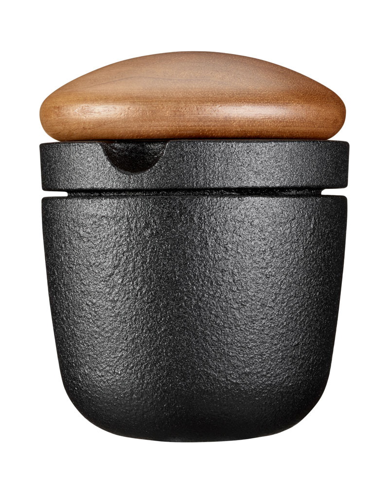 0711V-Swing-S-spice-grinder-walnut-lid-profile Skeppshult "Kleiner Swing" Kräuter-Pfeffermühle mit Walnussdeckel