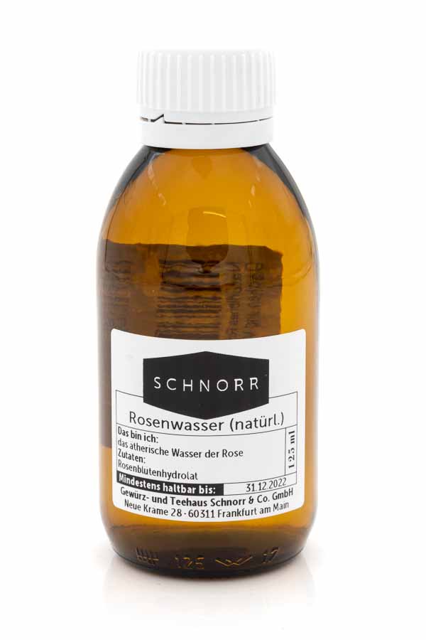 Natürliches Rosenwasser zum Backen und Verfeinern