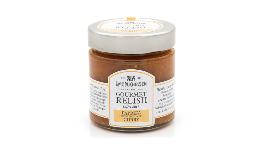 Paprika-Relish mit Curry
