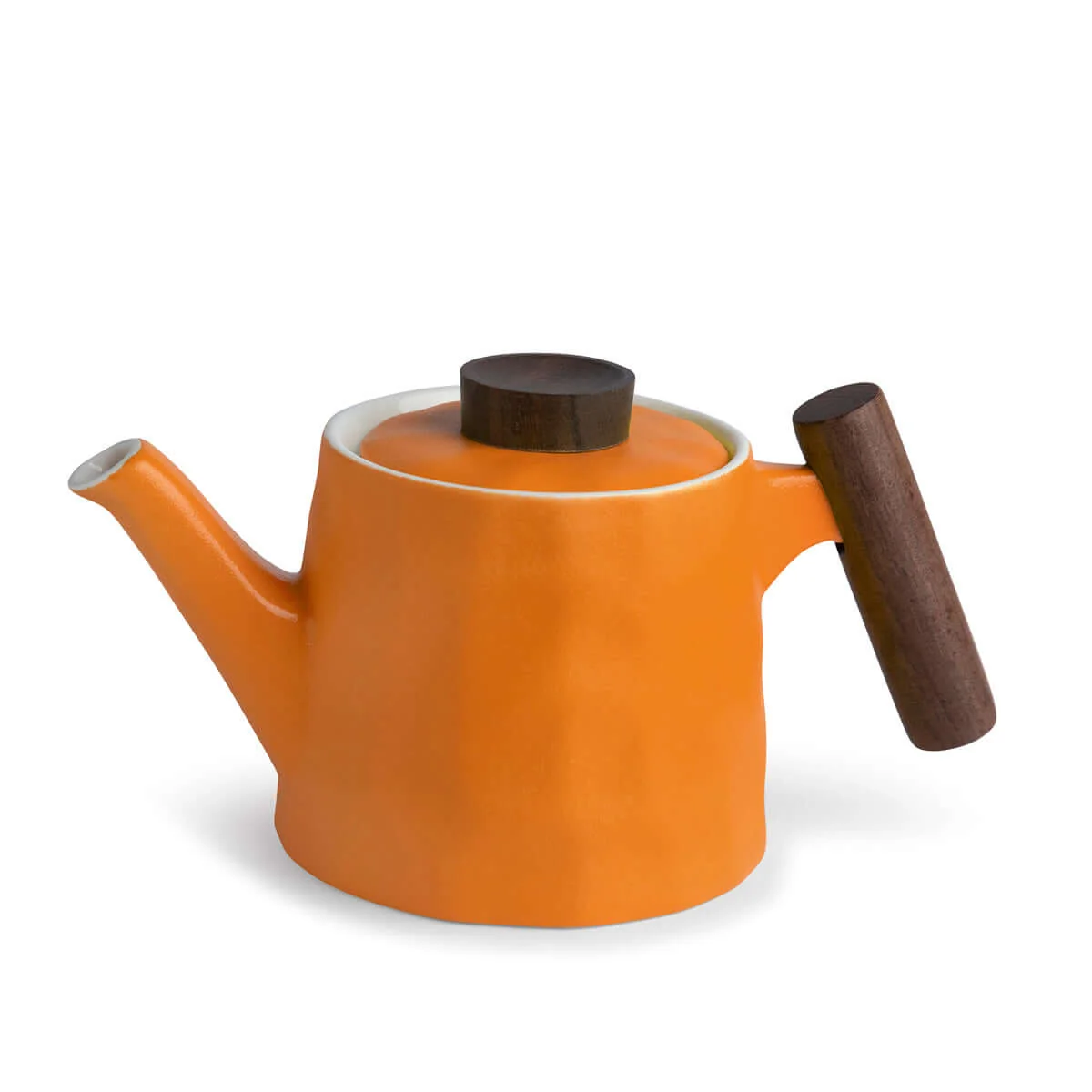 *Teekanne Clementine orange Porzellan 0,5 l
