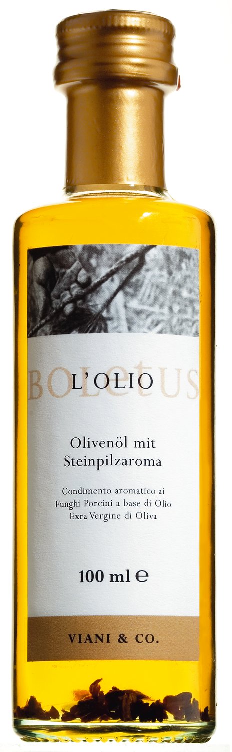 Olio d'oliva ai funghi porcini - Olivenöl mit Steinpilzaroma