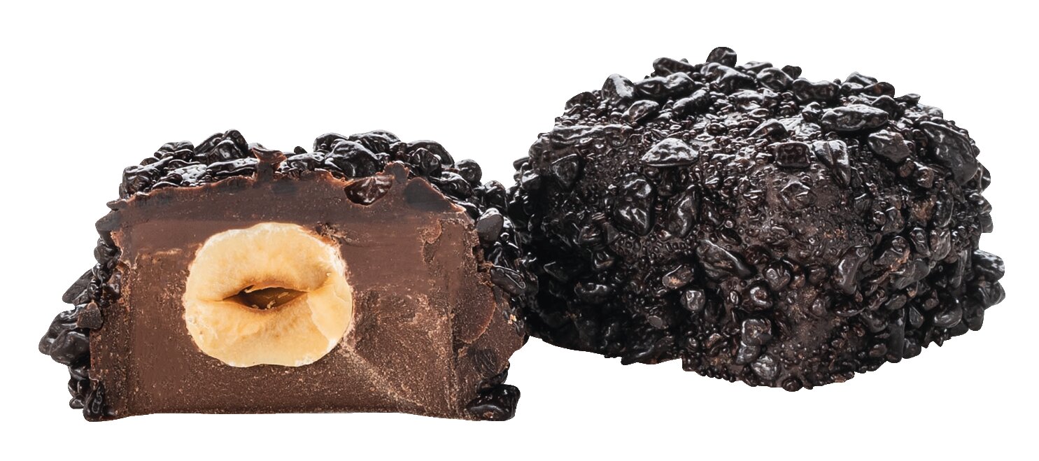 Praline Chocoviar Gianduja mit Giandujacremefüllung