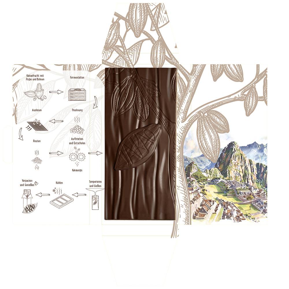 Bio Peru 50% Bean to bar Vollmilch-Schokolade Espresso Macchiato - JAKAO