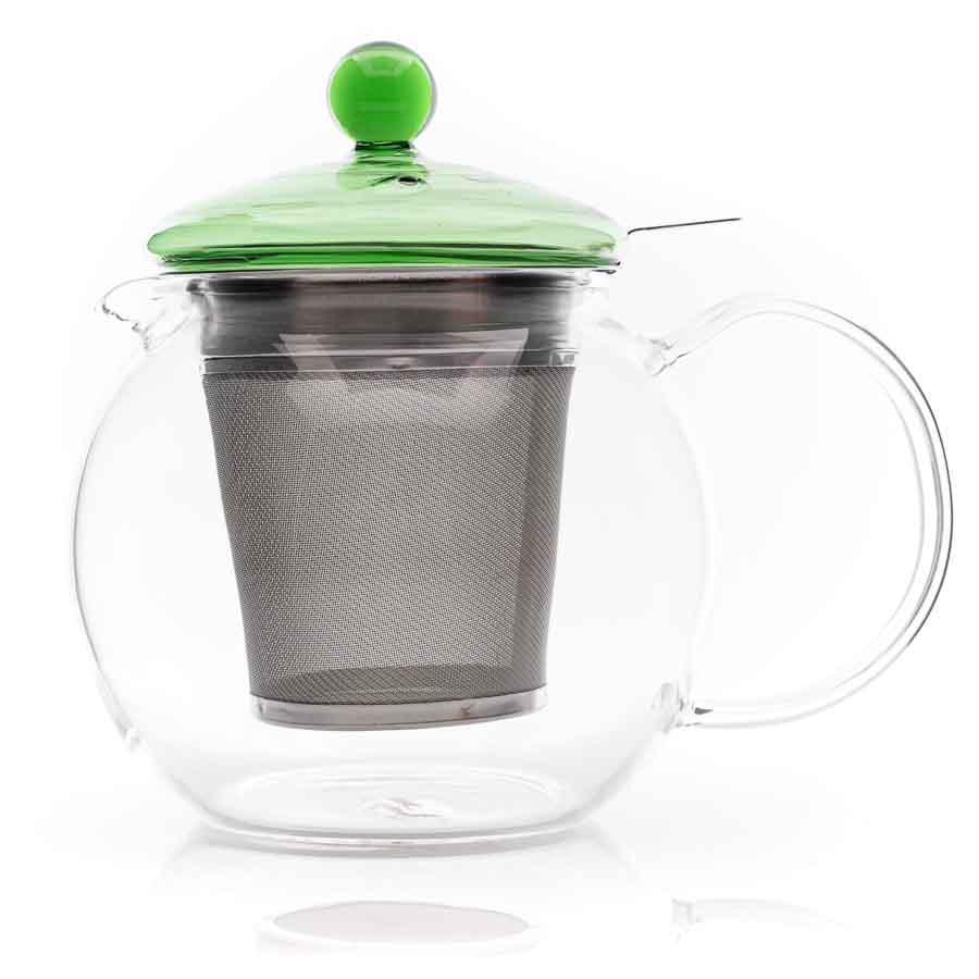 Teekanne Fabi, mit Filter smaragd, 0,7 l Glas
