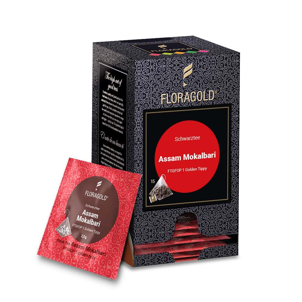 Mokalbarie Assam Schwarztee im Pyramidenbeutel (15 x 2,5 g)