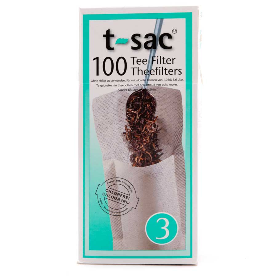 Kannen-Teefilter Gr. 3 t-sac, 100 Stück