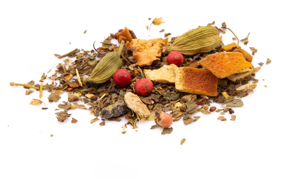 Tulsi Orange Ingwer Kräutertee