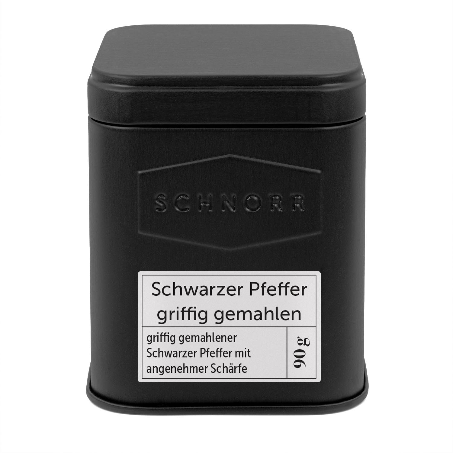 Schwarzer Pfeffer griffig gemahlen Dose