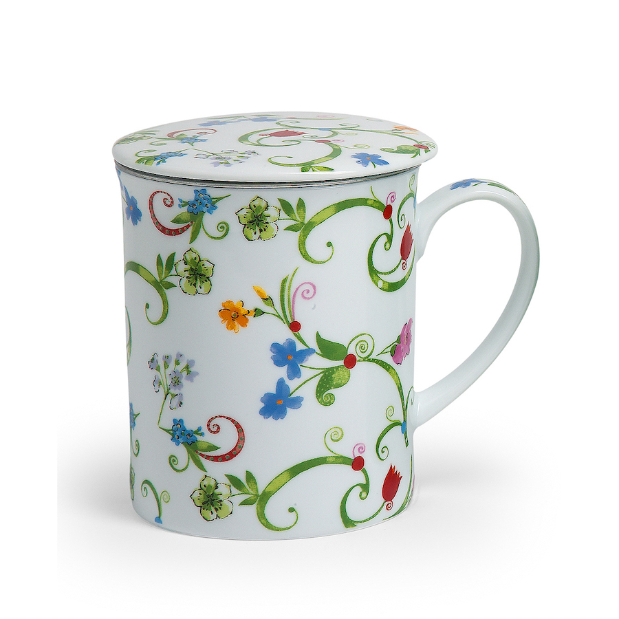 Fleurette  Kräuterteetasse Porzellan 3tlg