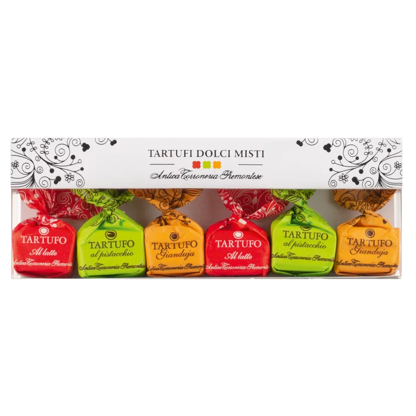 V631399-0371-24-2x Tartufi dolci misti - 2 x 3 Schokoladentrüffel gemischt Geschenkpackung