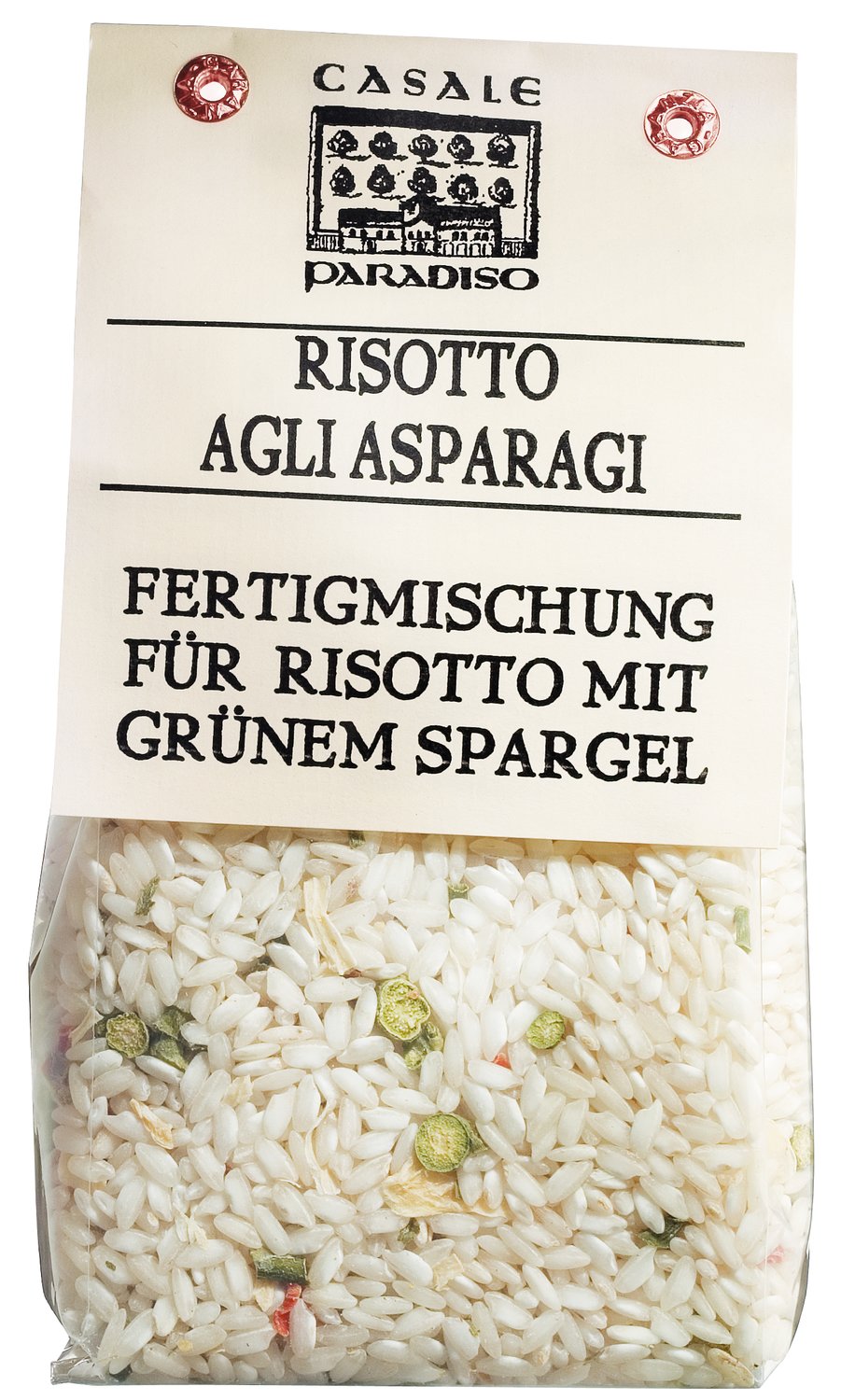 Risotto Reis mit grünem Spargel