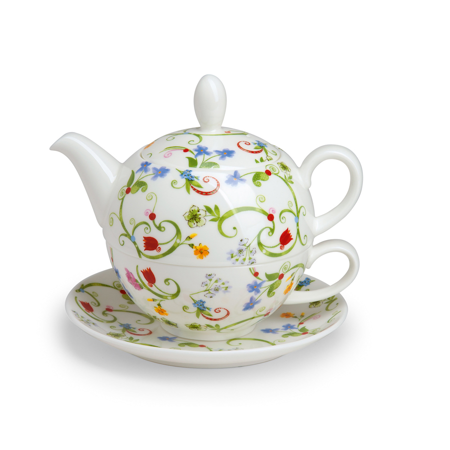 Tea for One Fleurette - Kanne 0,5 L, Tasse 0,25 L
