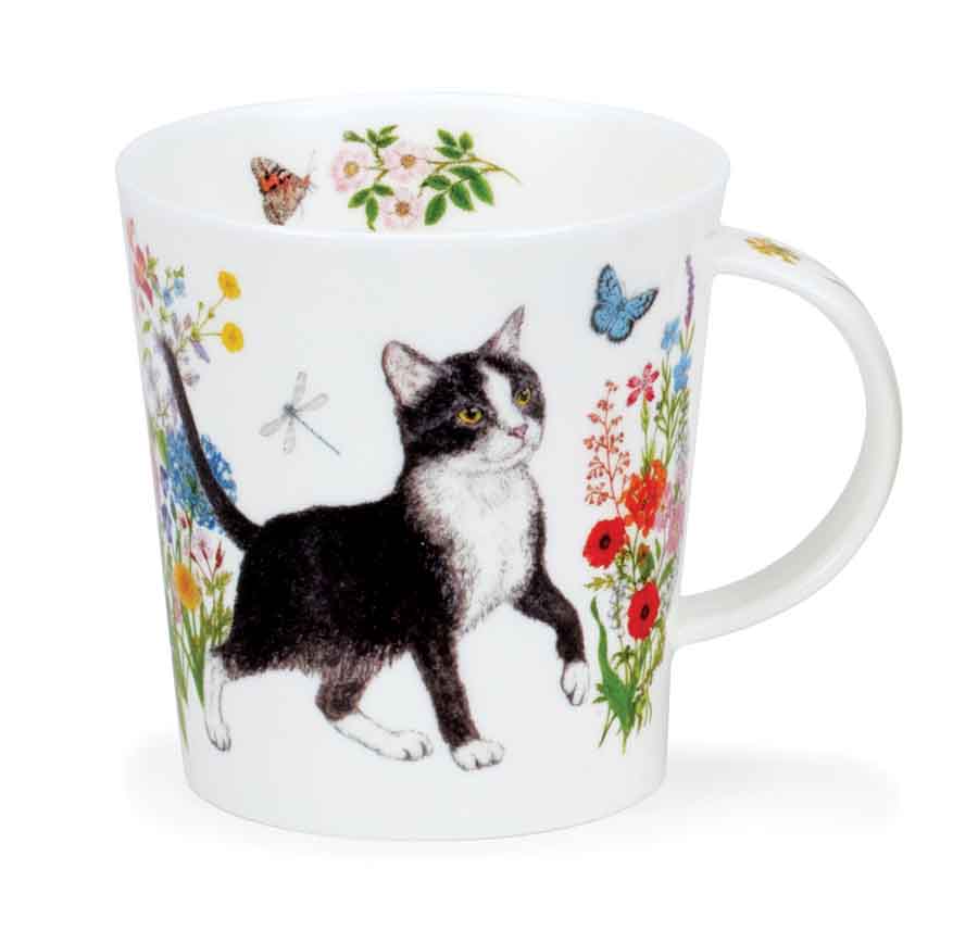 Lomond Floral Cats Black & White 0,32L - Dunoon