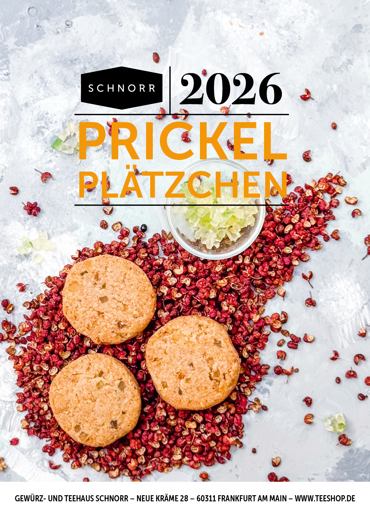 2026 Prickel-Plätzchen Rezeptpostkarte