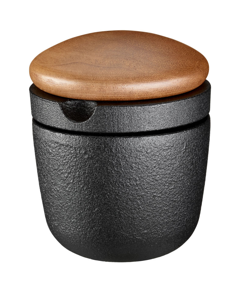 0711V-Swing-S-spice-grinder-walnut-lid Skeppshult "Kleiner Swing" Kräuter-Pfeffermühle mit Walnussdeckel