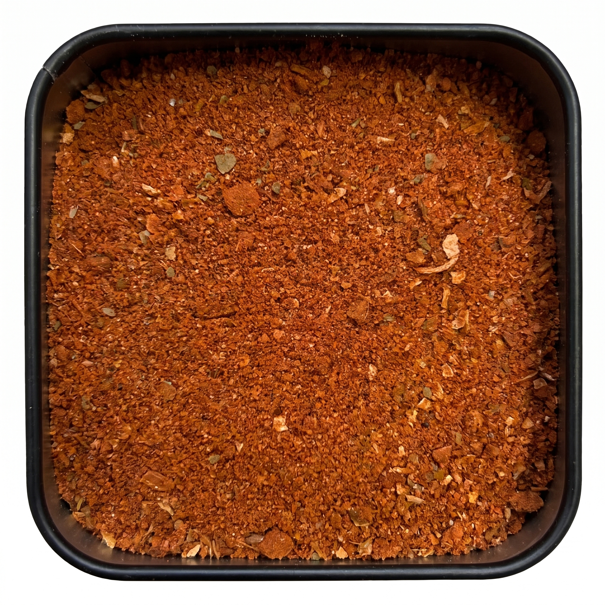 Gulasch & Schaschlik-Gewürzmischung, kräftig rot-braunes Paprikapulver, in schwarzer Gewürzdose