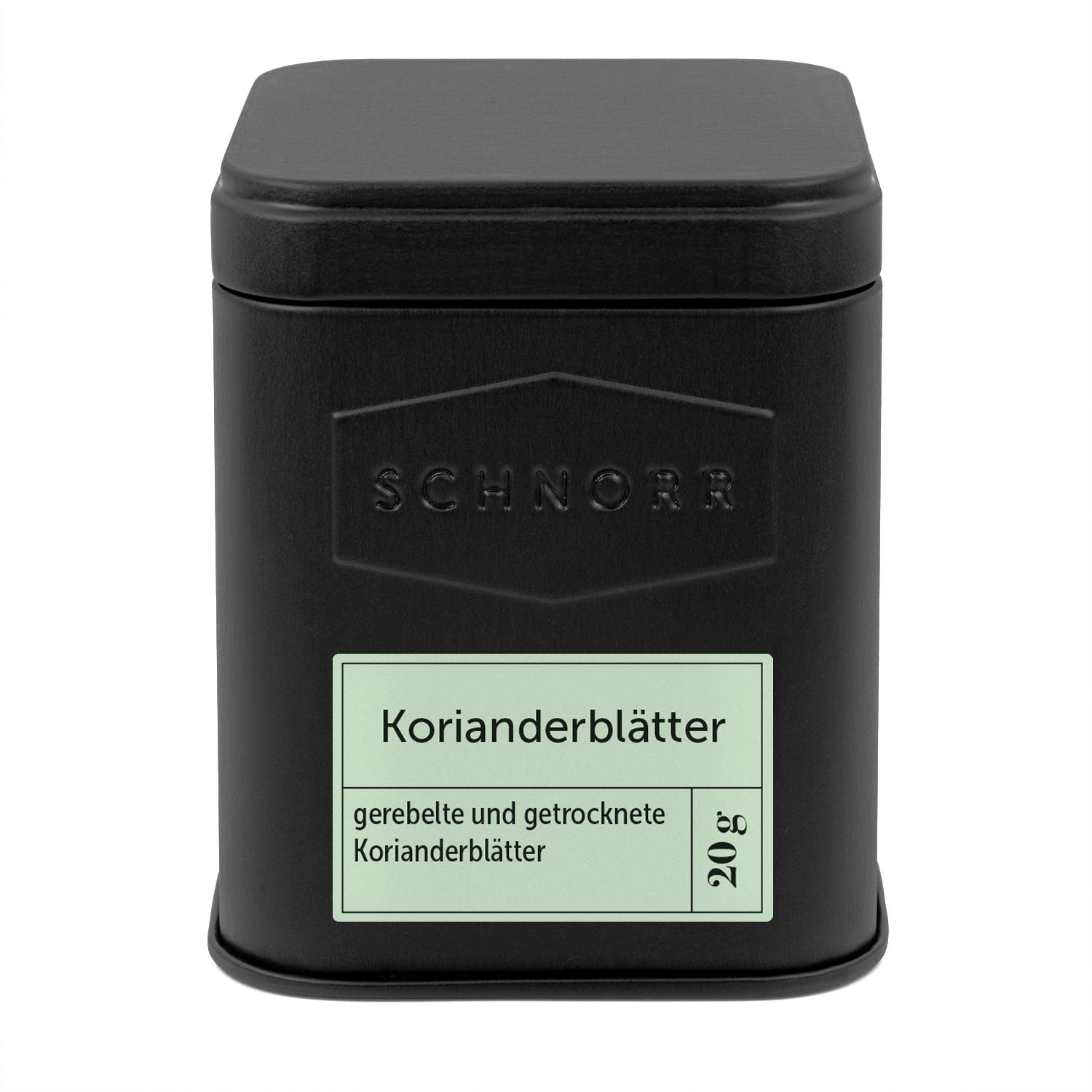 Korianderblätter Dose