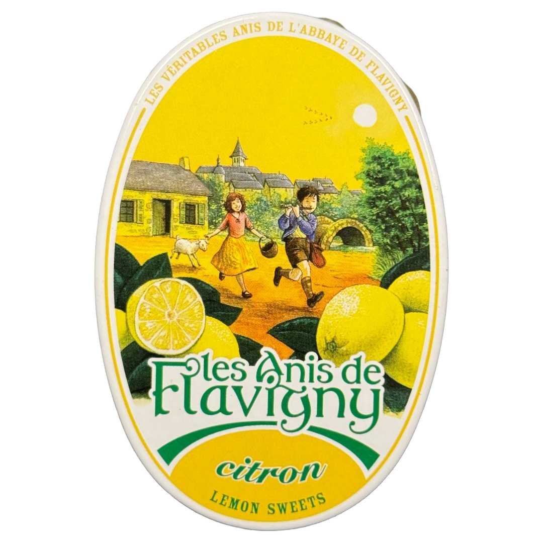 Zitrone-Bonbons mit Aniskorn aus Flavigny Zitrone-Bonbons mit Aniskorn aus Flavigny