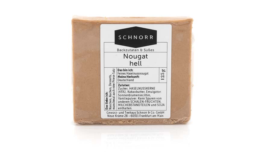 Nussnougat - hell